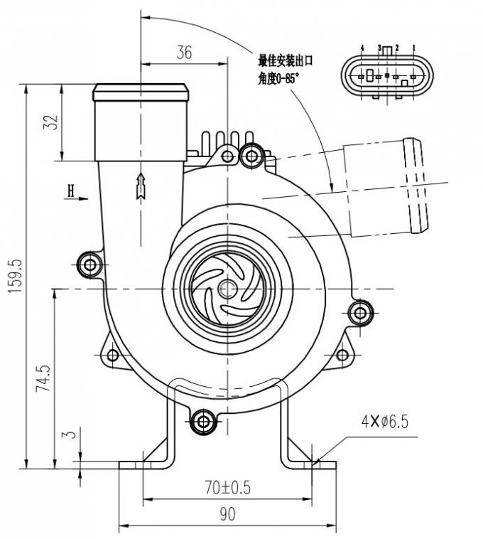 High Volume Brushless DC Motor Water Pump