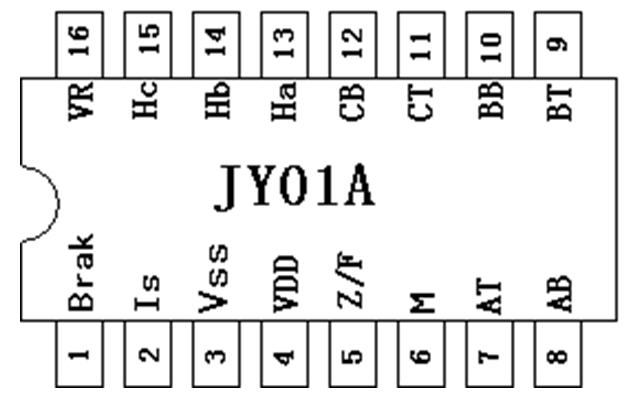 JY01 3 Phase BLDC Motor Driver IC , High Current Brushless Control IC