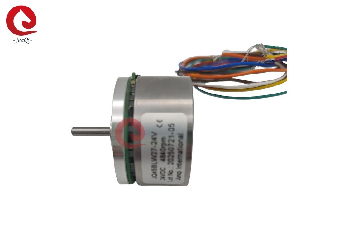 JUNQI  JQ45BLW27 24V 4840rpm 130mN.m Torque Flat Out Rotor BLDC Motor