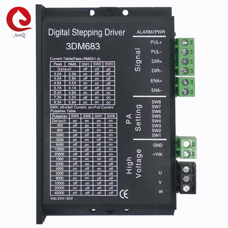 Digital 3 Phase Stepper Motor Driver 3DM683 60VDC 8.3A For Engraving Cutting Machine NEMA23